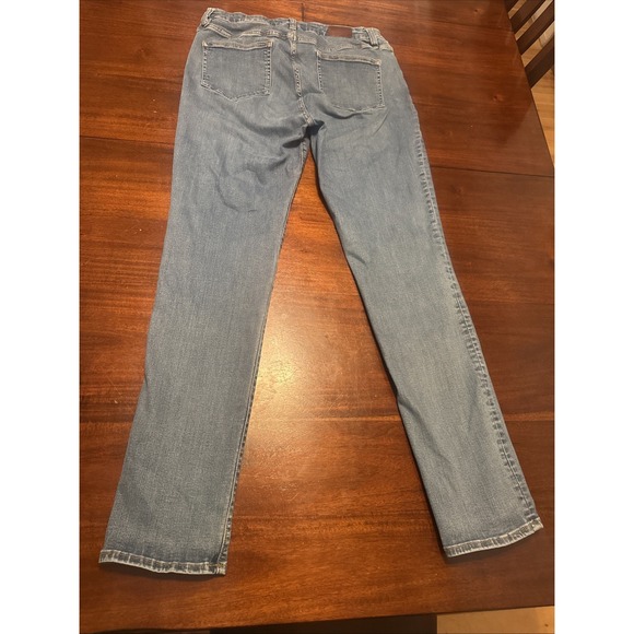 Lands' End Mid Rise Curvy‎ Skinny Jeans Women's Size 14 Blue Denim Stretch - Picture 7 of 7